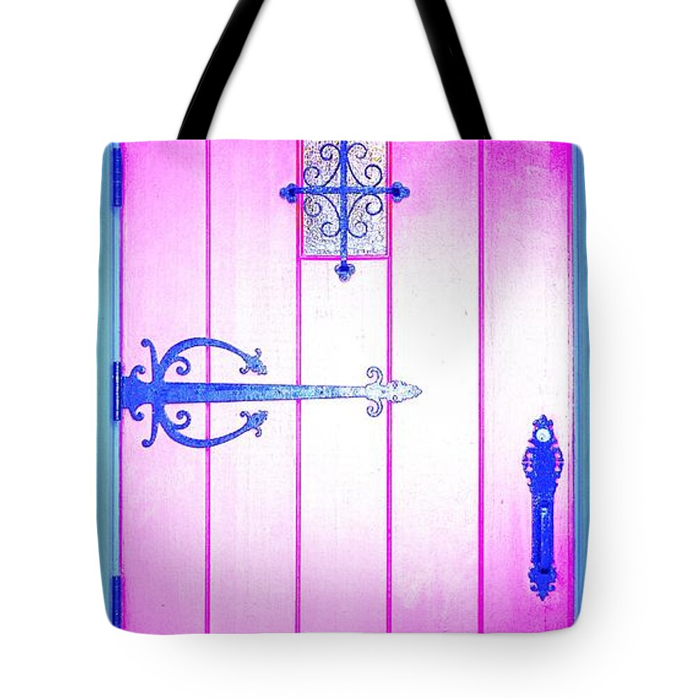 Church Tote Bag featuring the photograph Church Door by Merle Grenz