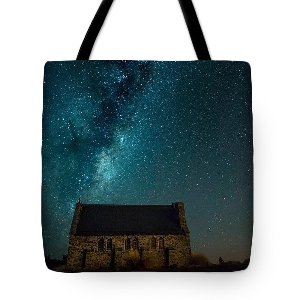 New Zealand Tote Bag featuring the photograph Church Of The Good Shepherd by Martin Capek