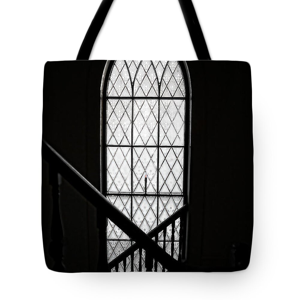 Church Tote Bag featuring the photograph Church Window by Alana Ranney