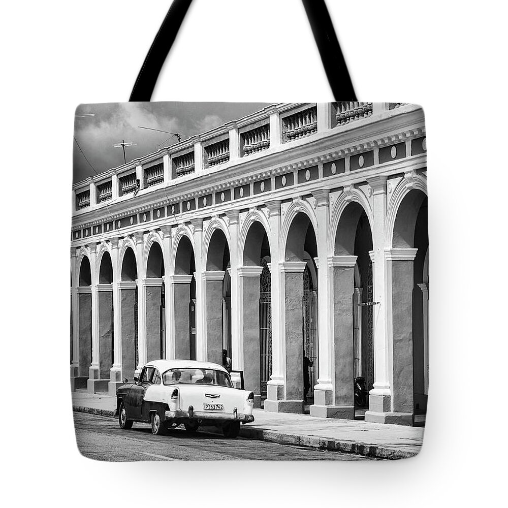 Architectural Photographer Tote Bag featuring the photograph Cienfuegos, Cuba by Lou Novick