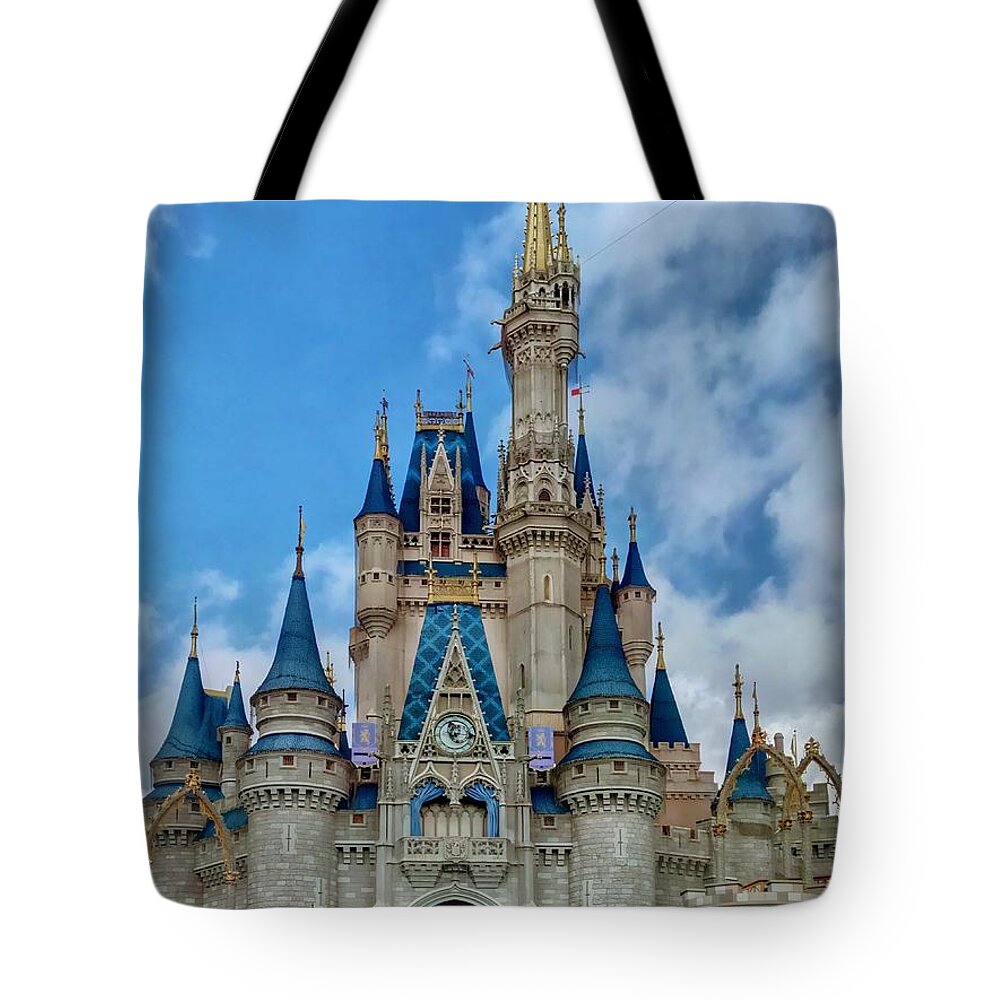 Castle Tote Bag featuring the photograph Cinderella Castle by Chris Montcalmo