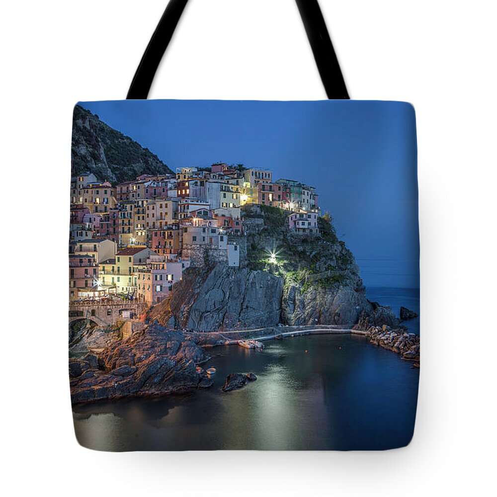 Cinque Terre Tote Bag featuring the photograph Cinque Terre - Manarola by John McGraw