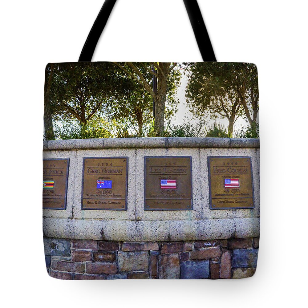 Tpc Sawgrass Tote Bag featuring the photograph Circle of Champions by Randy J Heath