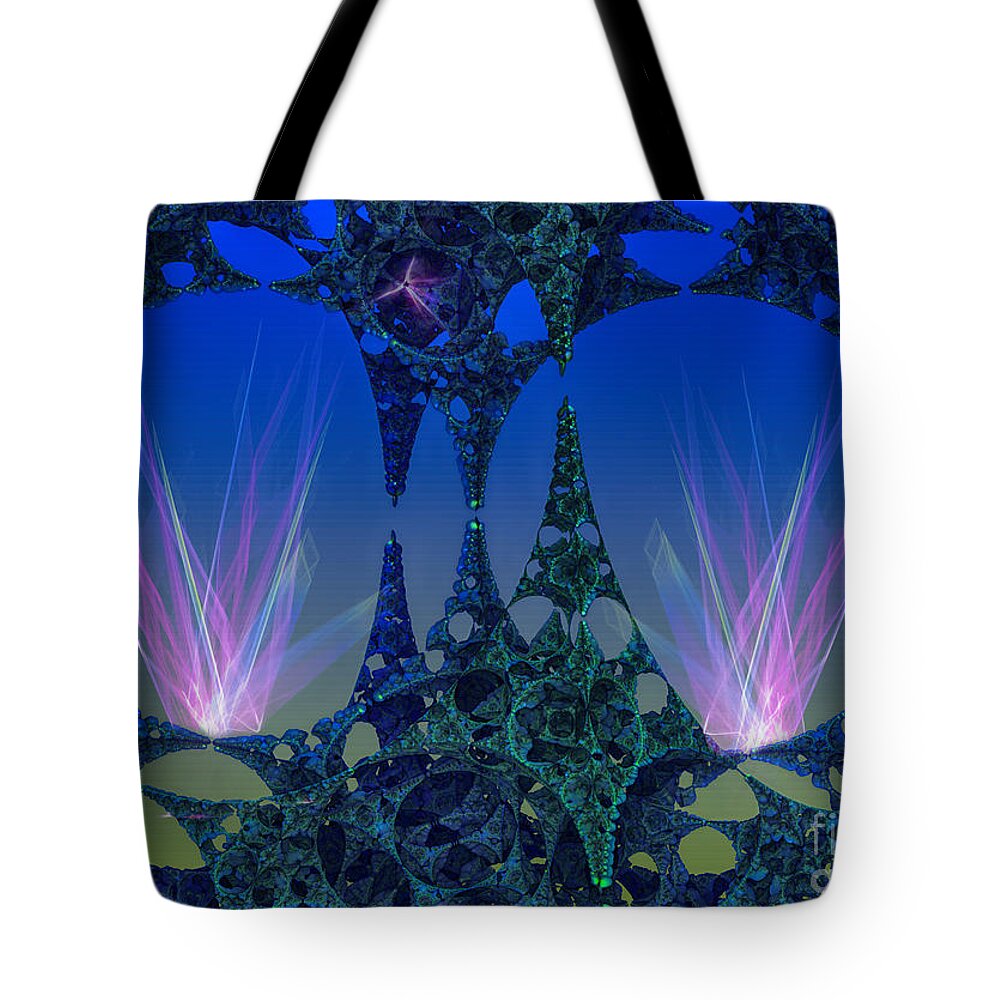 Fractal Tote Bag featuring the digital art Circular Motion by Melissa Messick