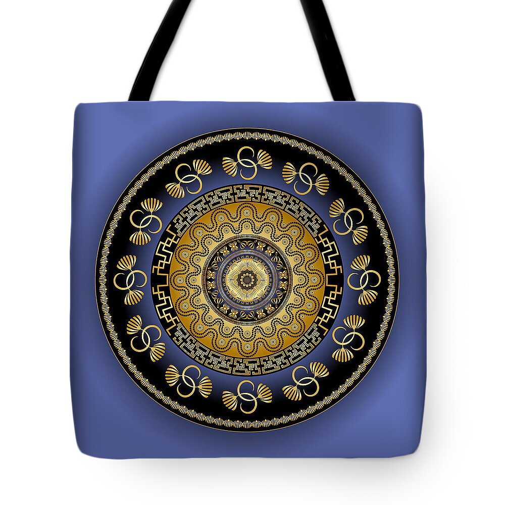 Mandala Tote Bag featuring the digital art Circularium No. 2614 by Alan Bennington