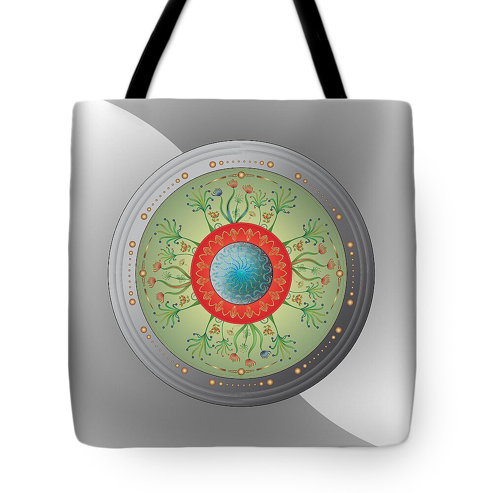 Mandala Tote Bag featuring the digital art Circulosity No 3265 by Alan Bennington