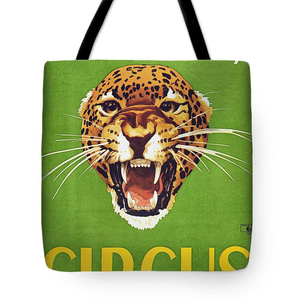 1940 Tote Bag featuring the photograph CIRCUS POSTER, 1940s by Granger
