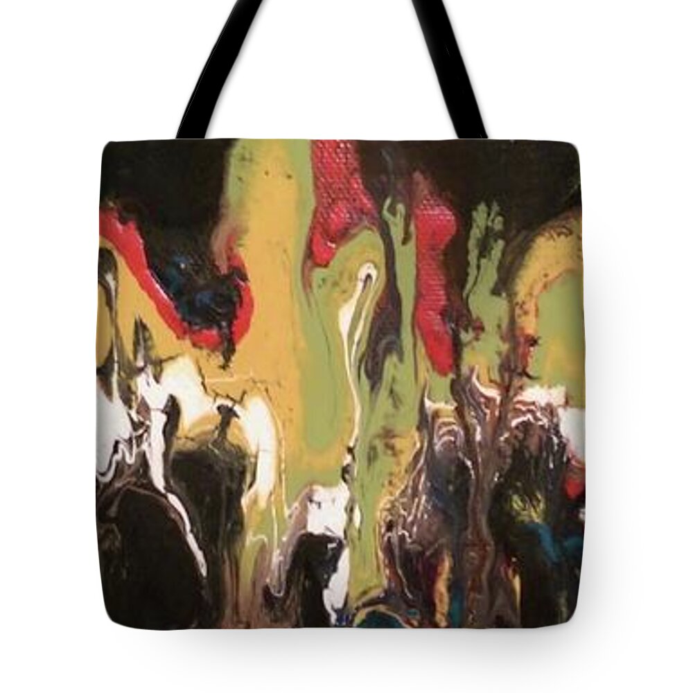  Tote Bag featuring the painting Circus by Todd Hoover