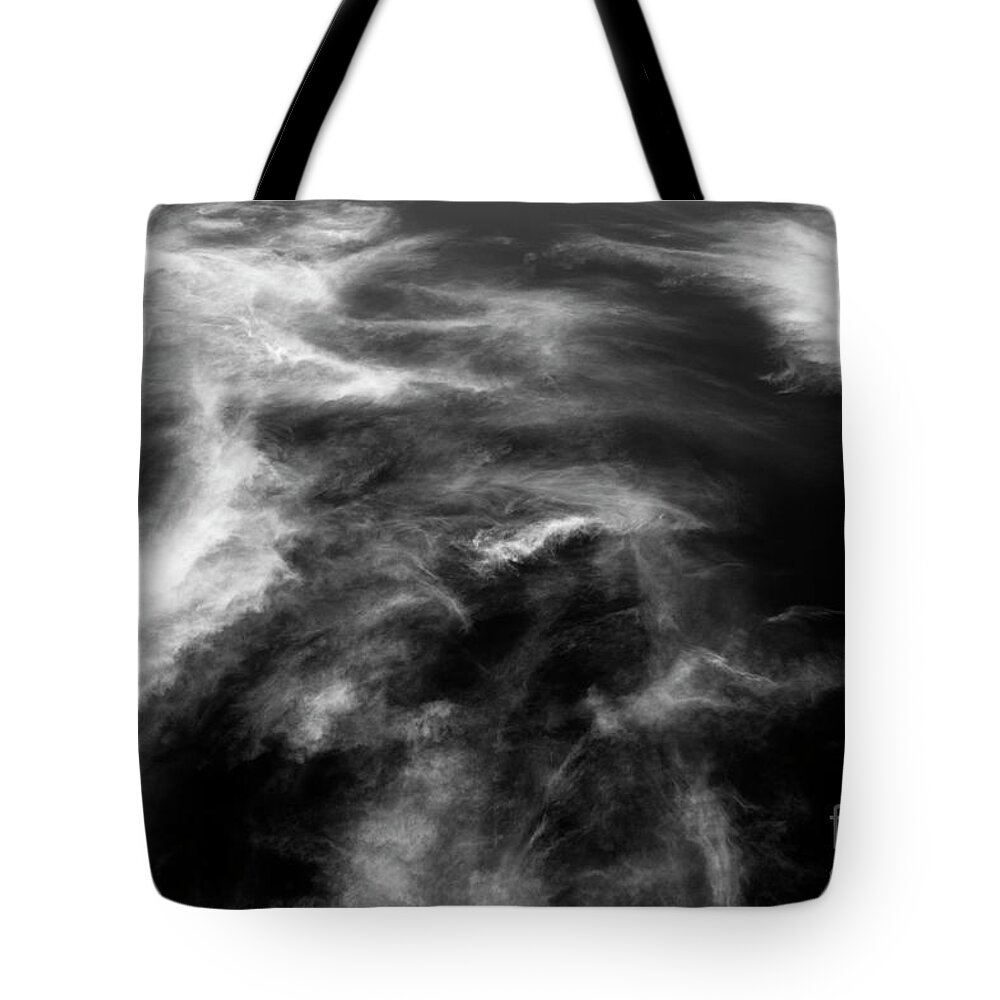 Atmosphere Tote Bag featuring the photograph Cirrus clouds with Nature Patterns by Jim Corwin