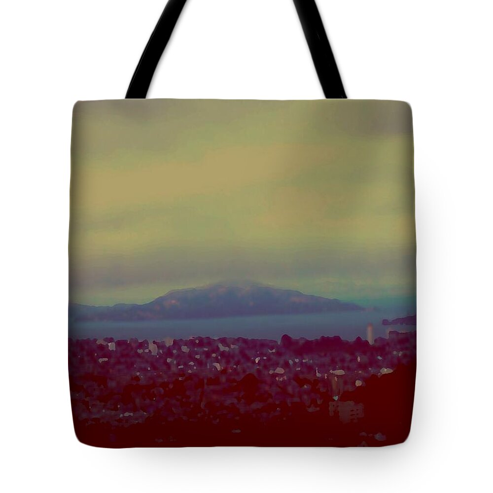 City Tote Bag featuring the digital art City of dream by Dr Loifer Vladimir