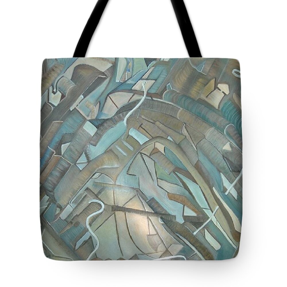 #abstractart #coolart #abstractincoolcolors #abstractartforsale #camvasartprints #originalartforsale #abstractartpaintings Tote Bag featuring the painting City of Lights by Cynthia Silverman