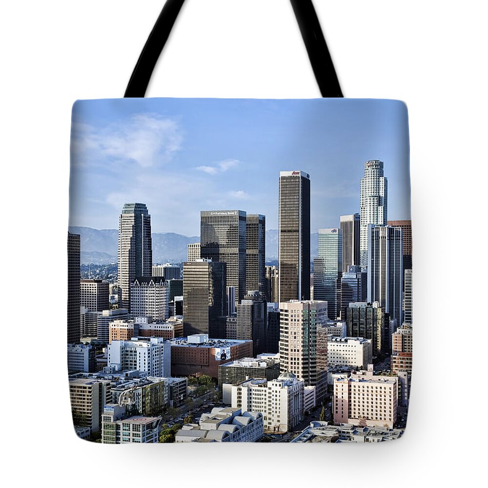 Los Angeles Tote Bag featuring the photograph City of Los Angeles by Kelley King