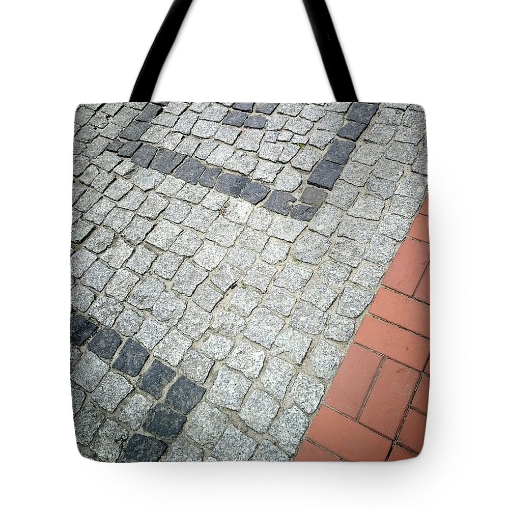 City Tote Bag featuring the photograph City pavement by Piotr Dulski