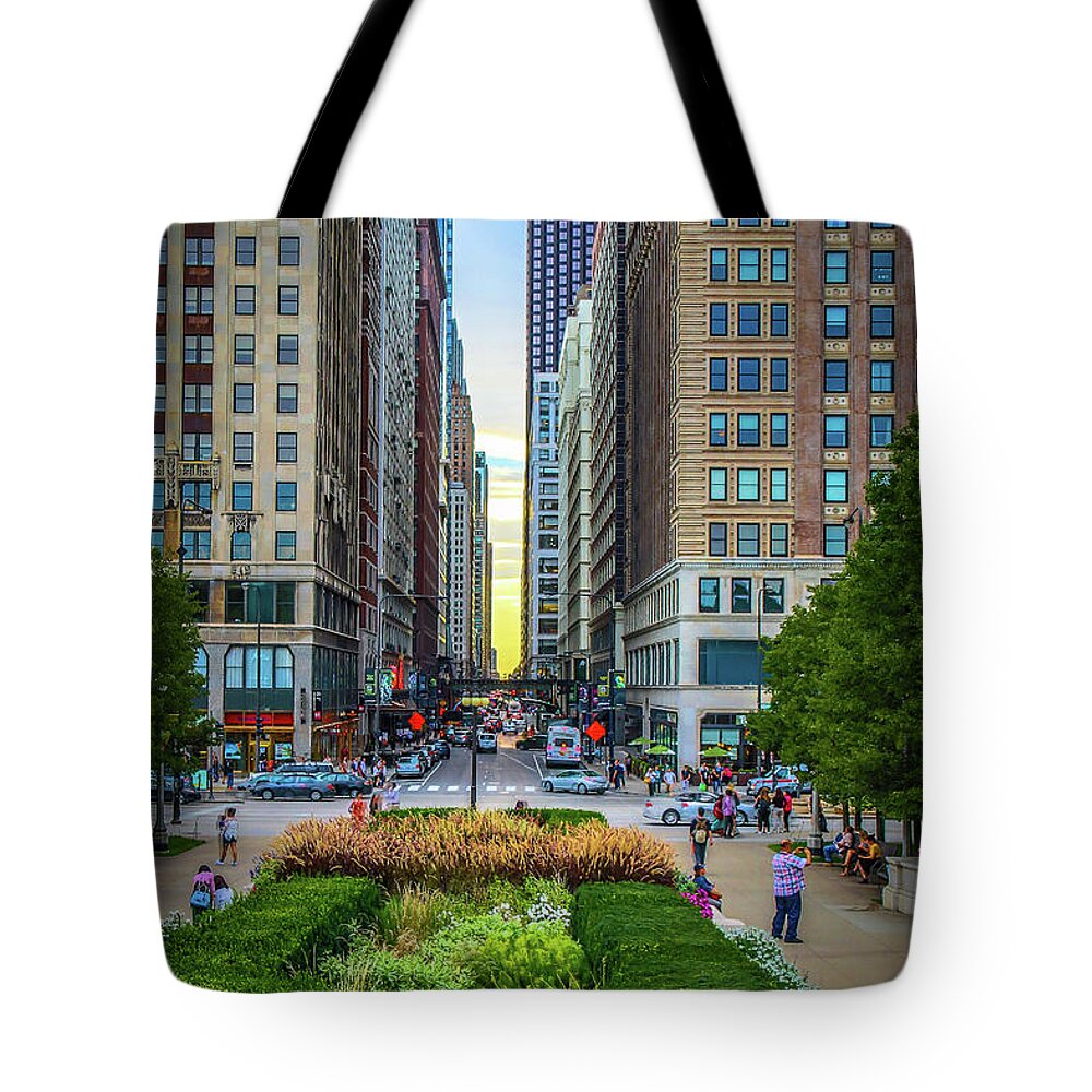 Chicago Tote Bag featuring the photograph City Surreal by Tony HUTSON