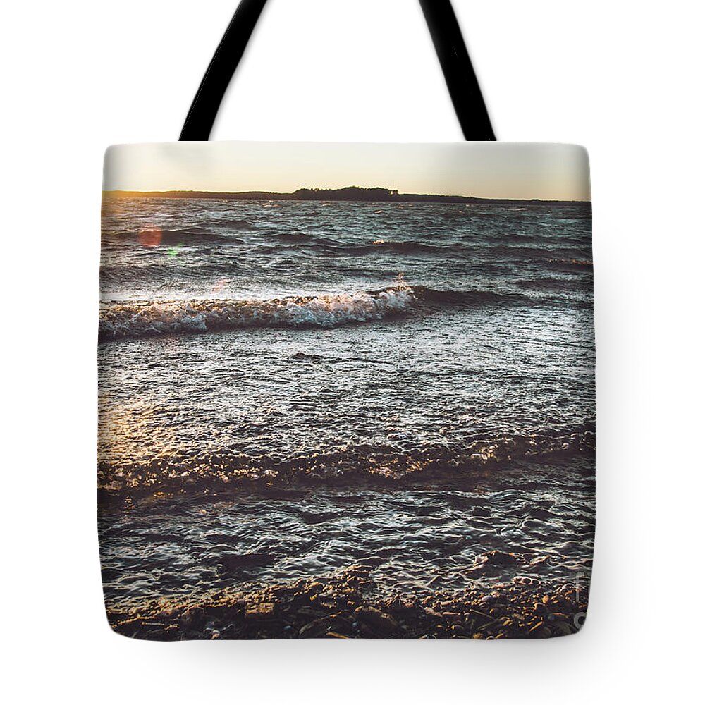 Clark Hill Tote Bag featuring the photograph Clarks Hill Lake by Andrea Anderegg