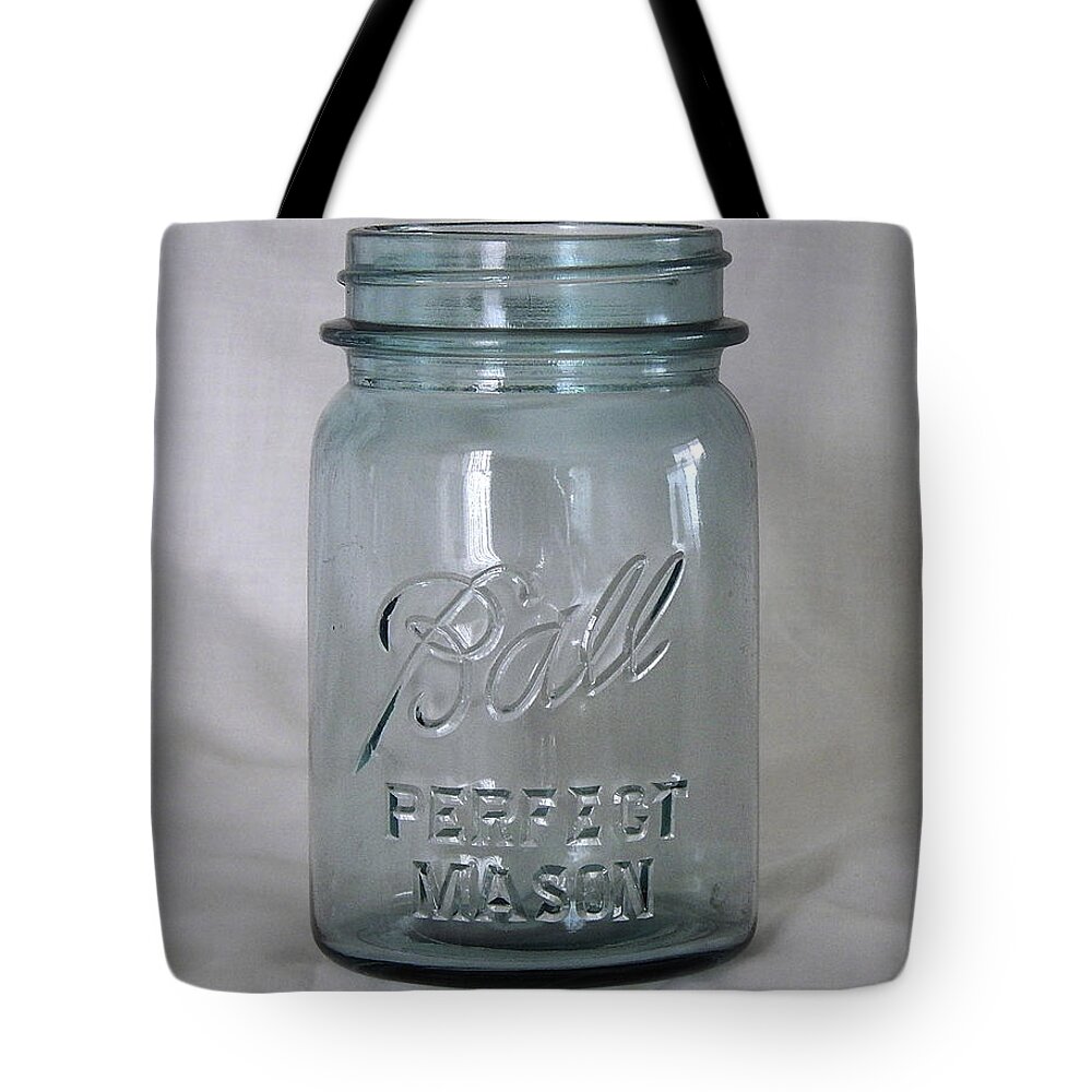 Canning Jar Tote Bag featuring the photograph Classic Canning Jar by Phil Perkins