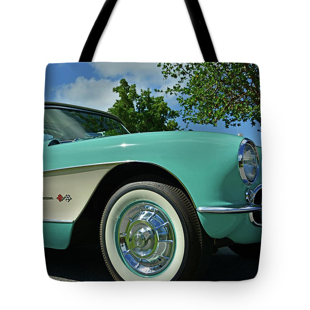 Classic Corvette Tote Bag featuring the photograph Classic Corvette by Ben Prepelka