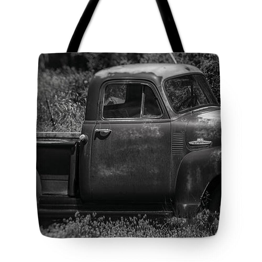 Antique Tote Bag featuring the photograph Classic Curves by Bitter Buffalo Photography