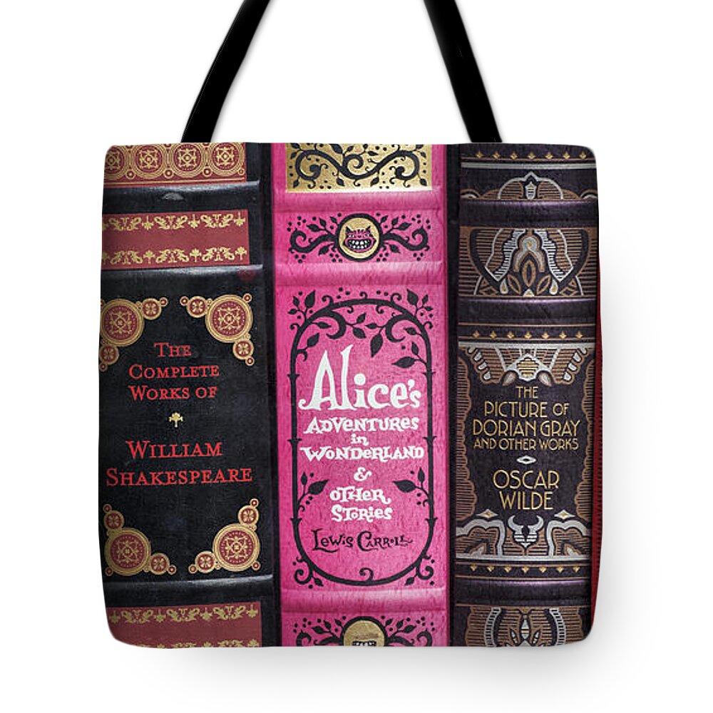 Classic Tote Bag featuring the photograph Classic English Literature Books by Tim Gainey