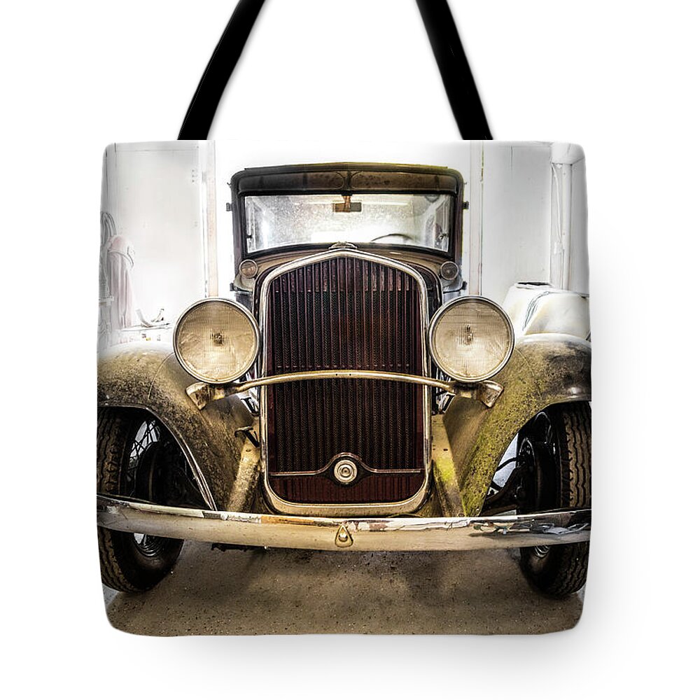 Appalachia Tote Bag featuring the photograph Classic Glamour Ford by Debra and Dave Vanderlaan