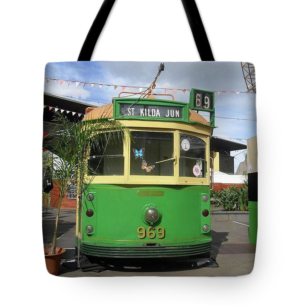 Classic Tote Bag featuring the photograph Classic Melbourne Tram by Julie Grimshaw