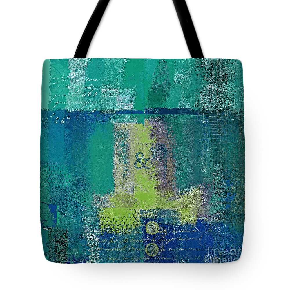 Blue Tote Bag featuring the digital art Classico - s03c04 by Variance Collections
