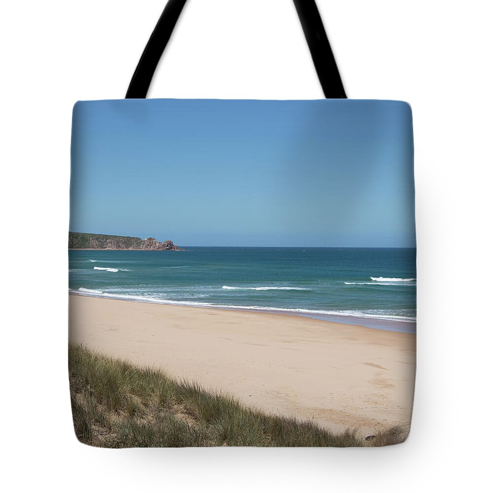 Sea Tote Bag featuring the photograph Clear Blue Sky by Masami IIDA