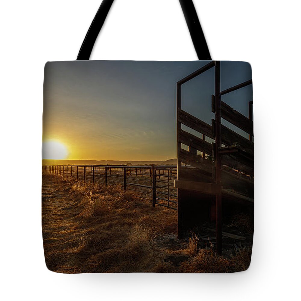 Paso Robles Tote Bag featuring the photograph Clear Day Coming by Tim Bryan