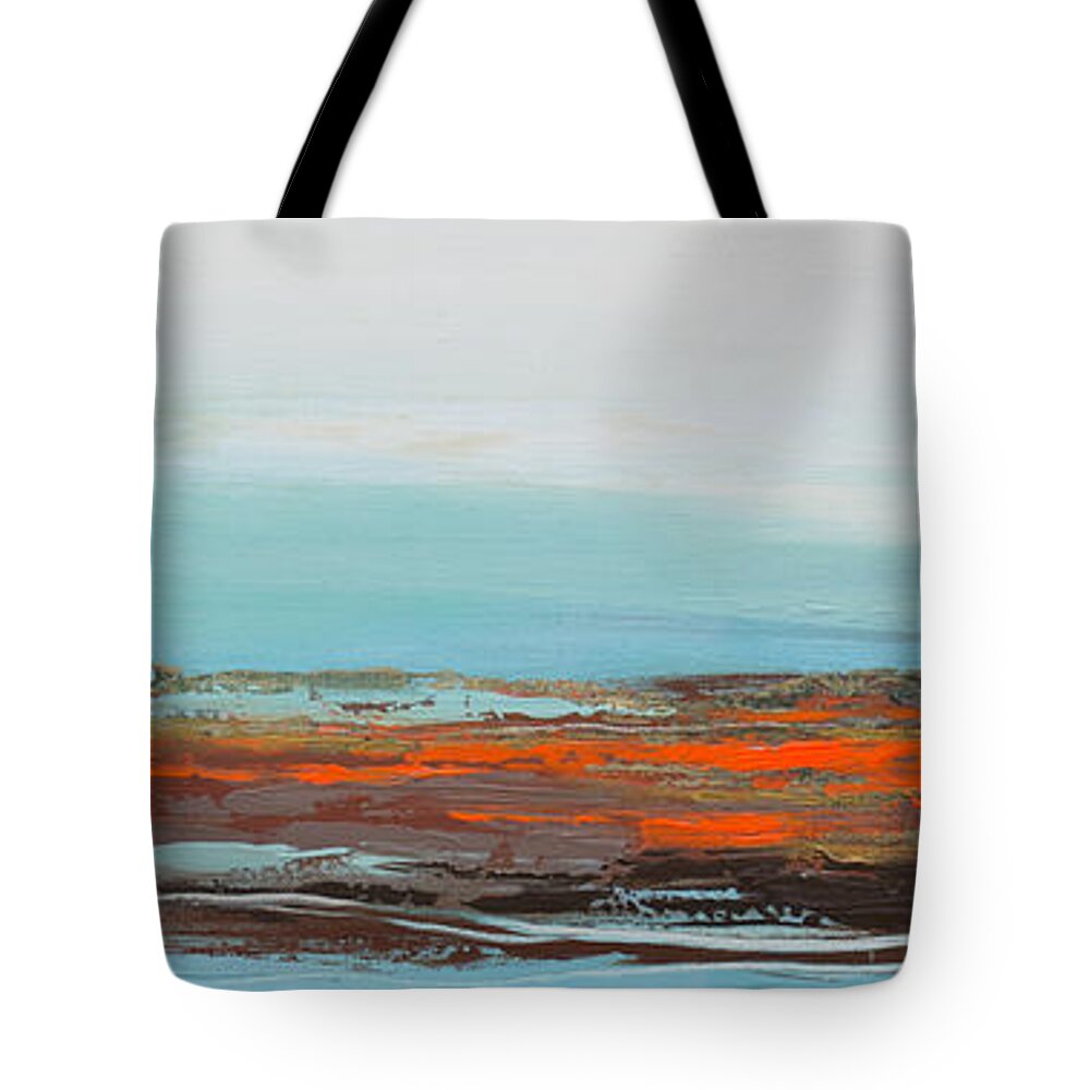 Landscape Tote Bag featuring the painting Clear Horizon by Irina Rumyantseva