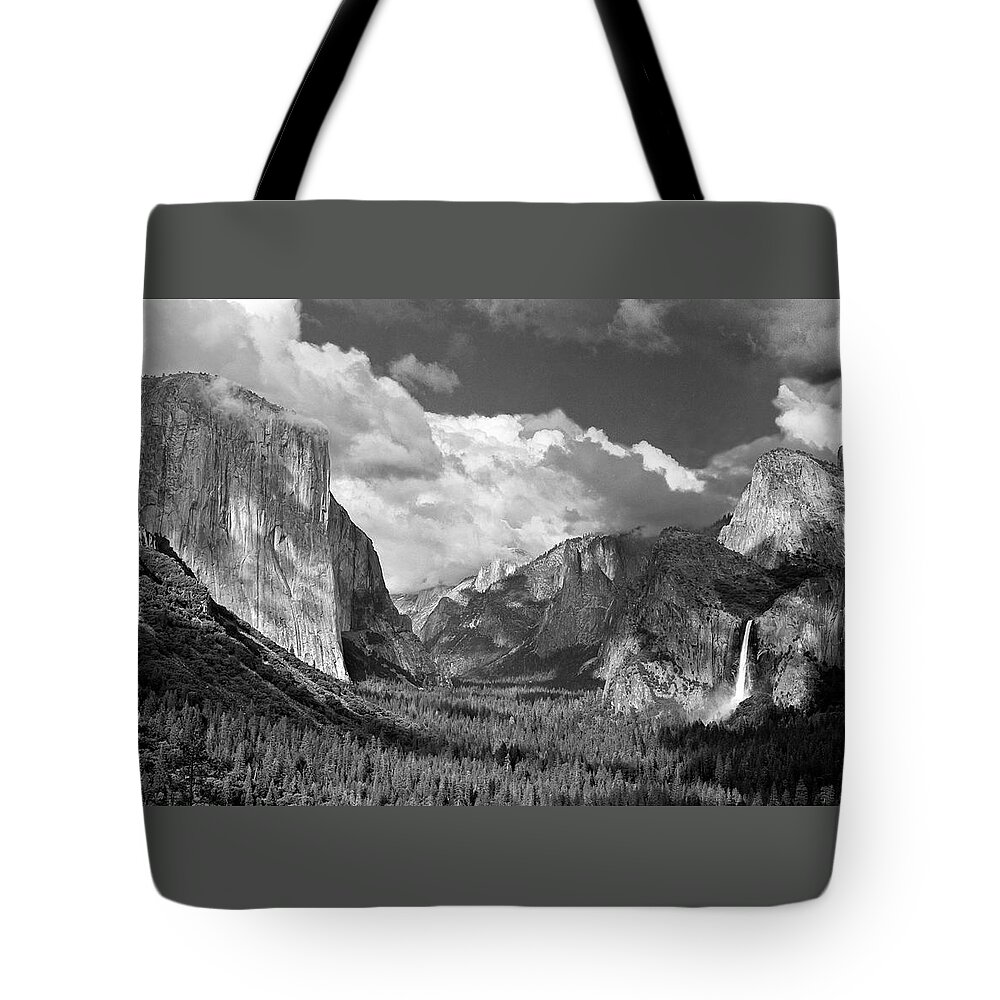 Yosemite Tote Bag featuring the photograph Clearing Skies Yosemite Valley by Tom and Pat Cory