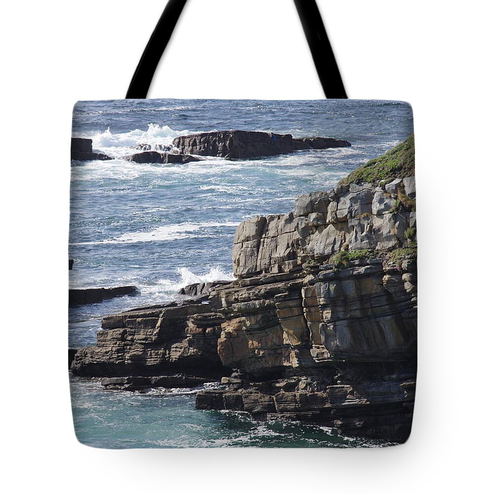 Cliffs Tote Bag featuring the photograph Cliffs Overlooking Donegal Bay by Greg Graham