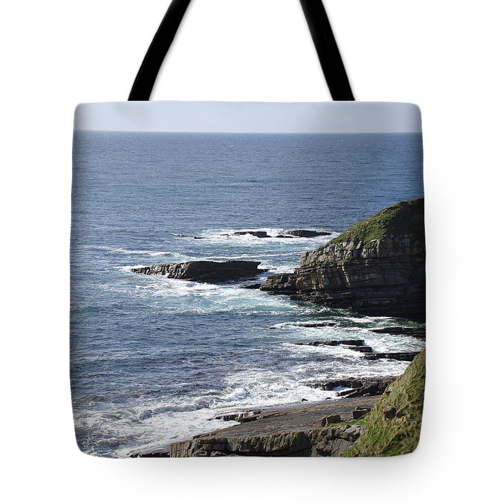 Cliff Tote Bag featuring the photograph Cliffs Overlooking Donegal Bay II by Greg Graham