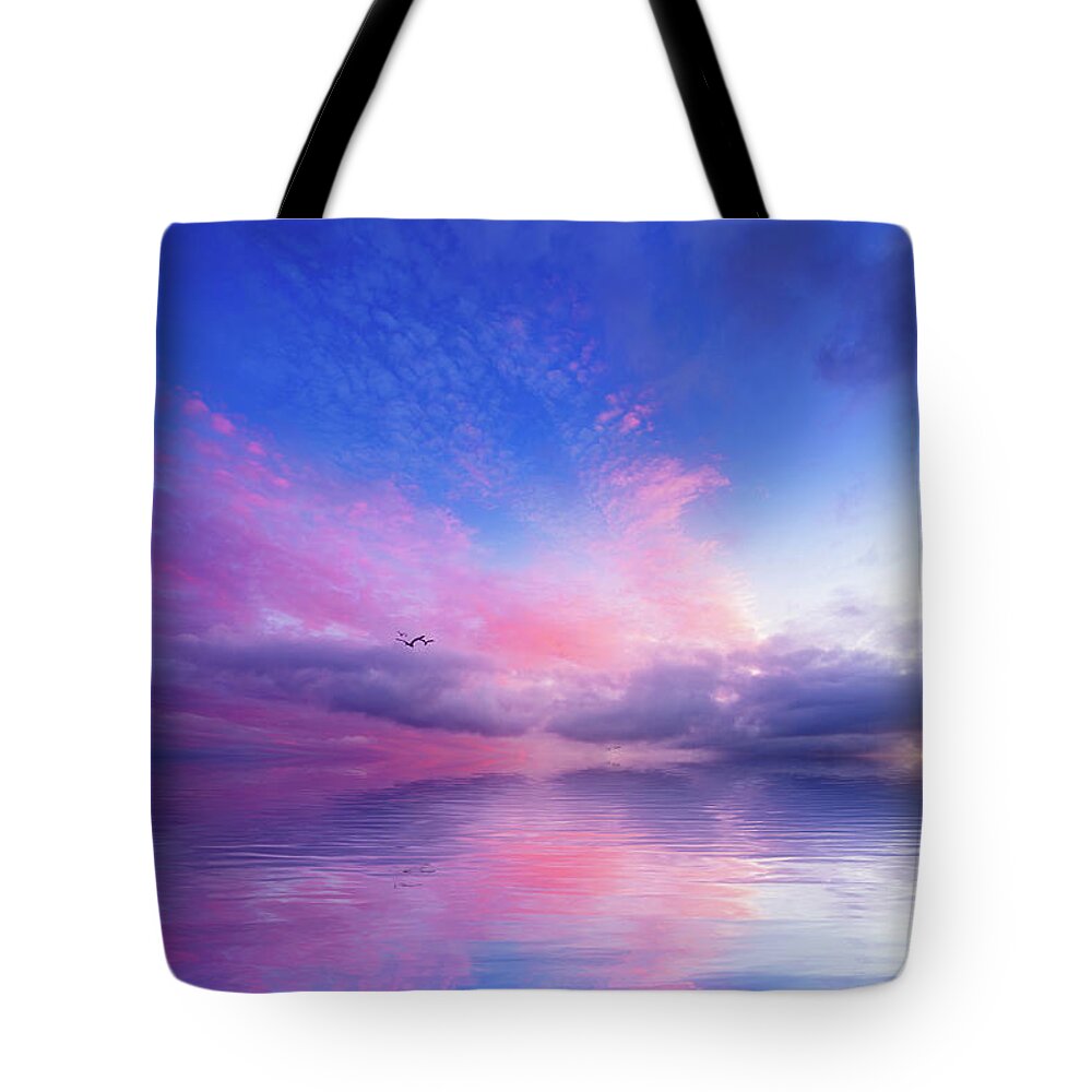 Seascape Tote Bag featuring the photograph Close to Infinity by Philippe Sainte-Laudy