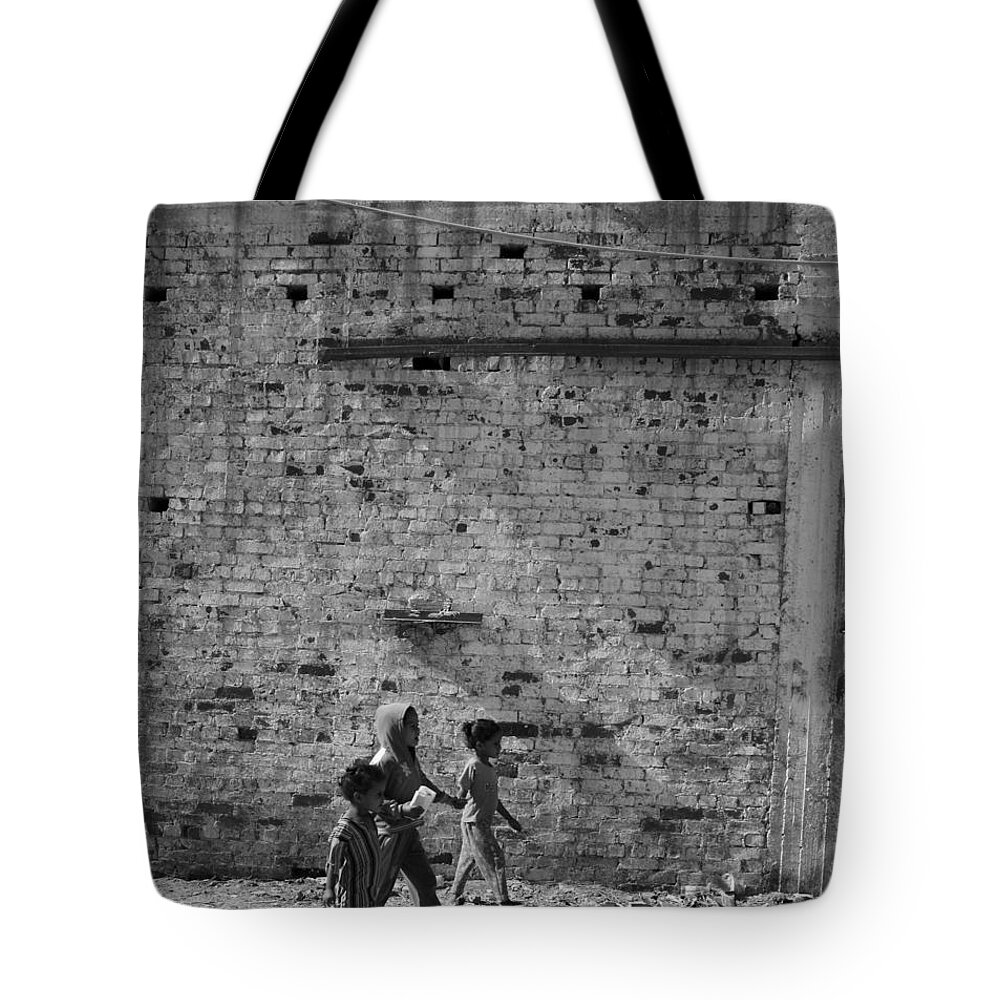 Hurghada Tote Bag featuring the photograph Close To The Wall by Jez C Self