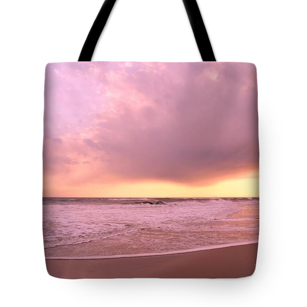 Nautical Tote Bag featuring the photograph Cloud and Water by Karen Silvestri