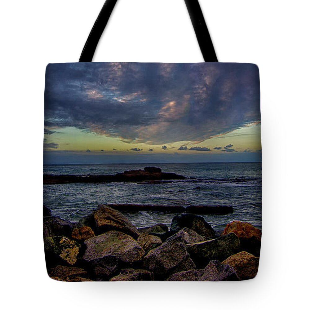 Seascape Tote Bag featuring the photograph Cloud Break by Joseph Hollingsworth