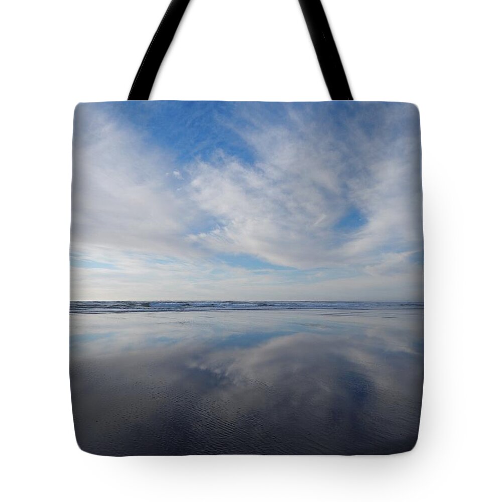 Nature Tote Bag featuring the photograph Cloud Reflection by Gallery Of Hope 