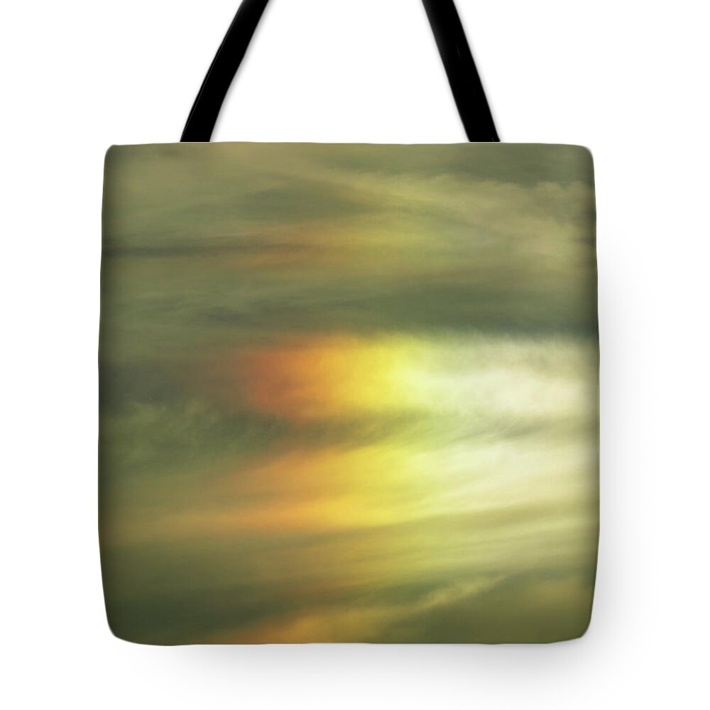 Clouds Tote Bag featuring the digital art Clouds And Sun by Kathleen Illes