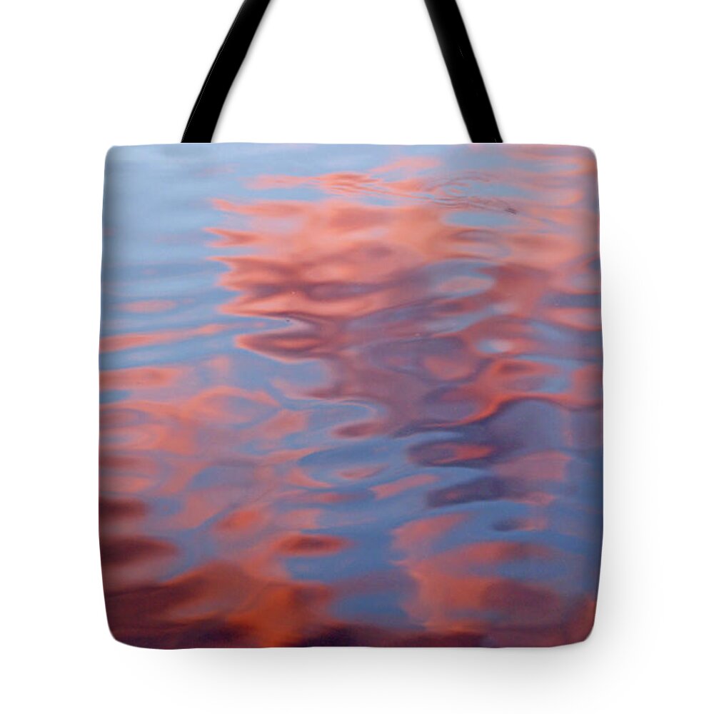 Reflections Tote Bag featuring the photograph Clouds in the Water by Lynda Lehmann