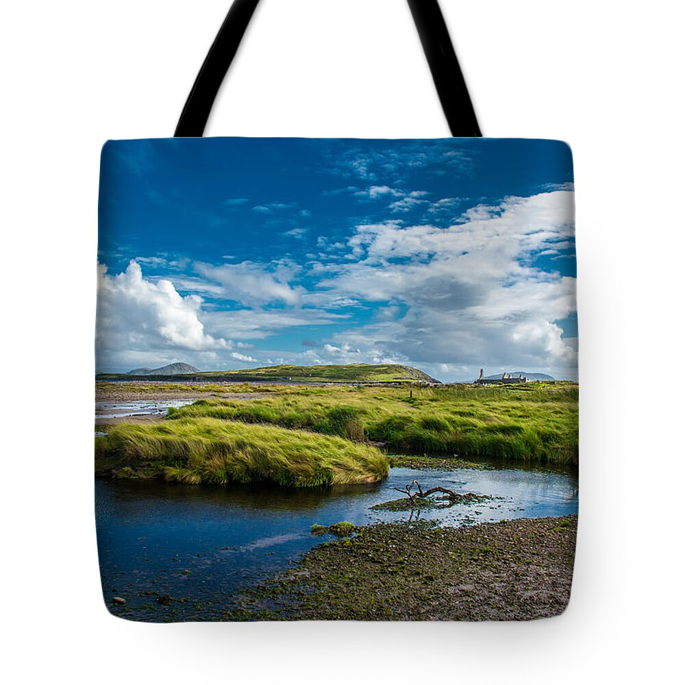 Ireland Tote Bag featuring the photograph Coastal Landscape in Ireland by Andreas Berthold