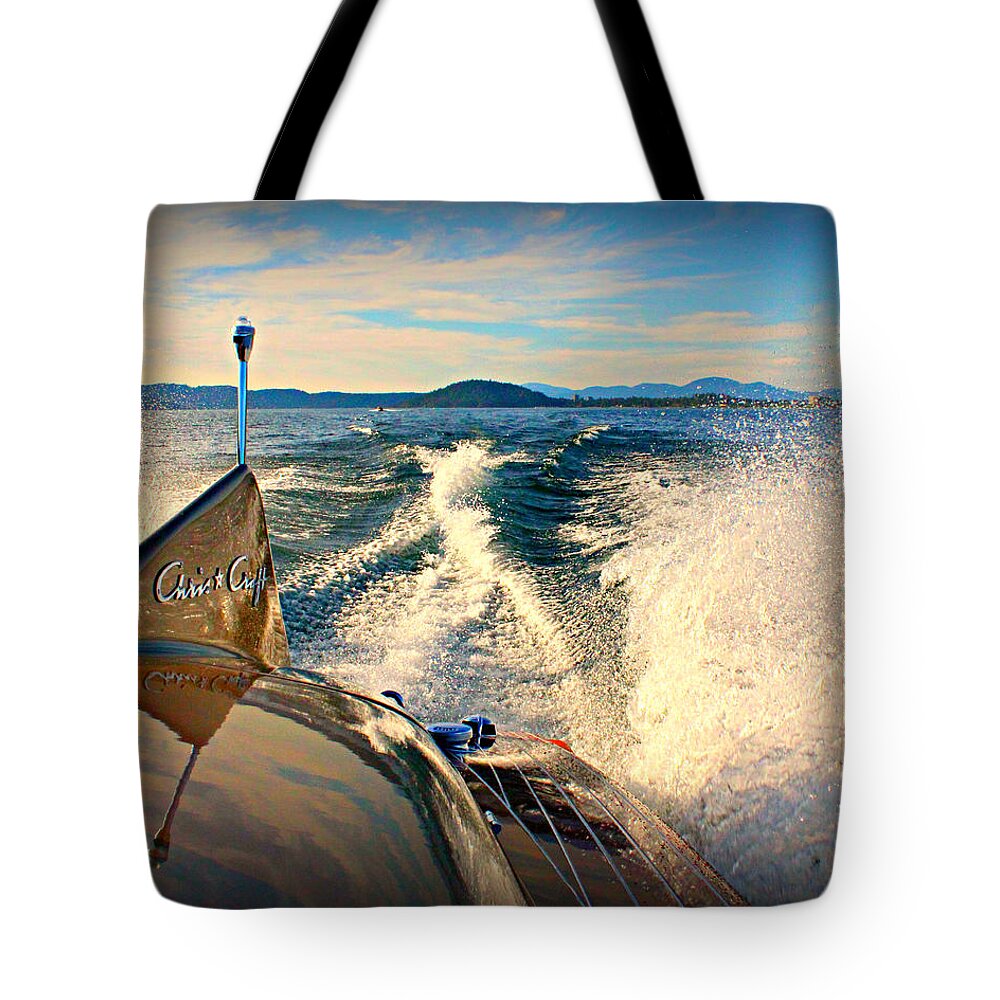Chris Craft Tote Bag featuring the photograph Cobra by the Tail by Steve Natale