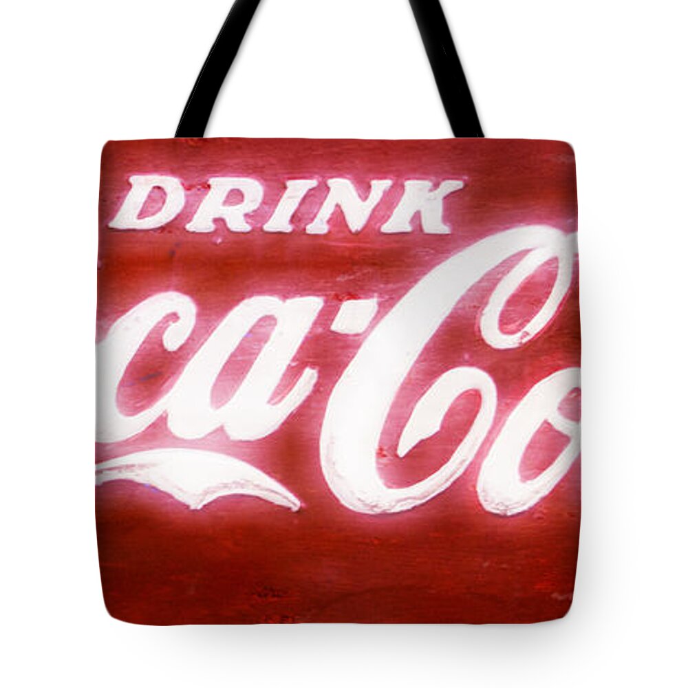 Soda Tote Bag featuring the photograph Coca Cola by Heidi Smith