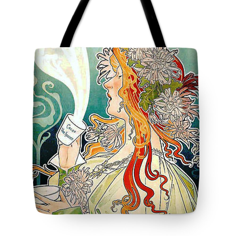 Cocoa Ad 1897 Tote Bag featuring the photograph Cocoa Ad 1897 by Padre Art