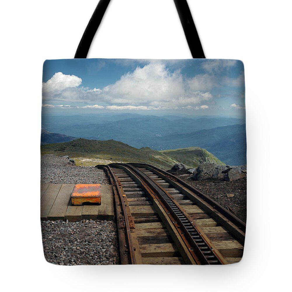 Lawrence Tote Bag featuring the photograph Cog Railway Stop by Lawrence Boothby
