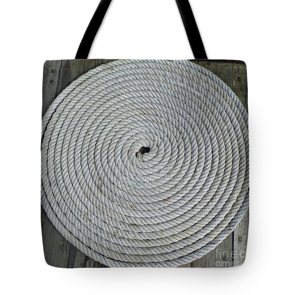 El Galeon Tote Bag featuring the photograph Coiled by D Hackett by D Hackett