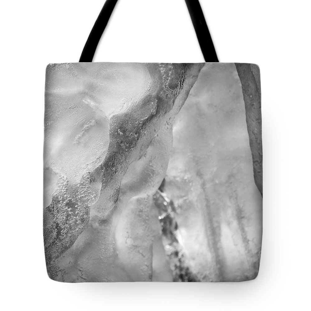 Crystal Tote Bag featuring the photograph Cold as Ice by Karen Adams