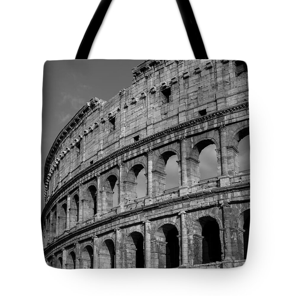 Italy Tote Bag featuring the photograph Colleseum Rome Italy by Edward Fielding