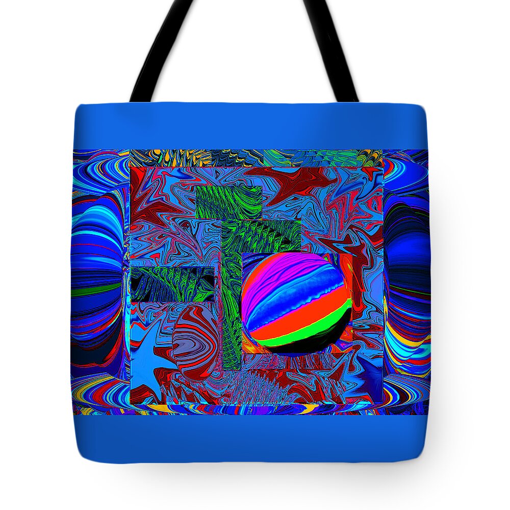 Contemporary Tote Bag featuring the digital art Collocate by Phillip Mossbarger