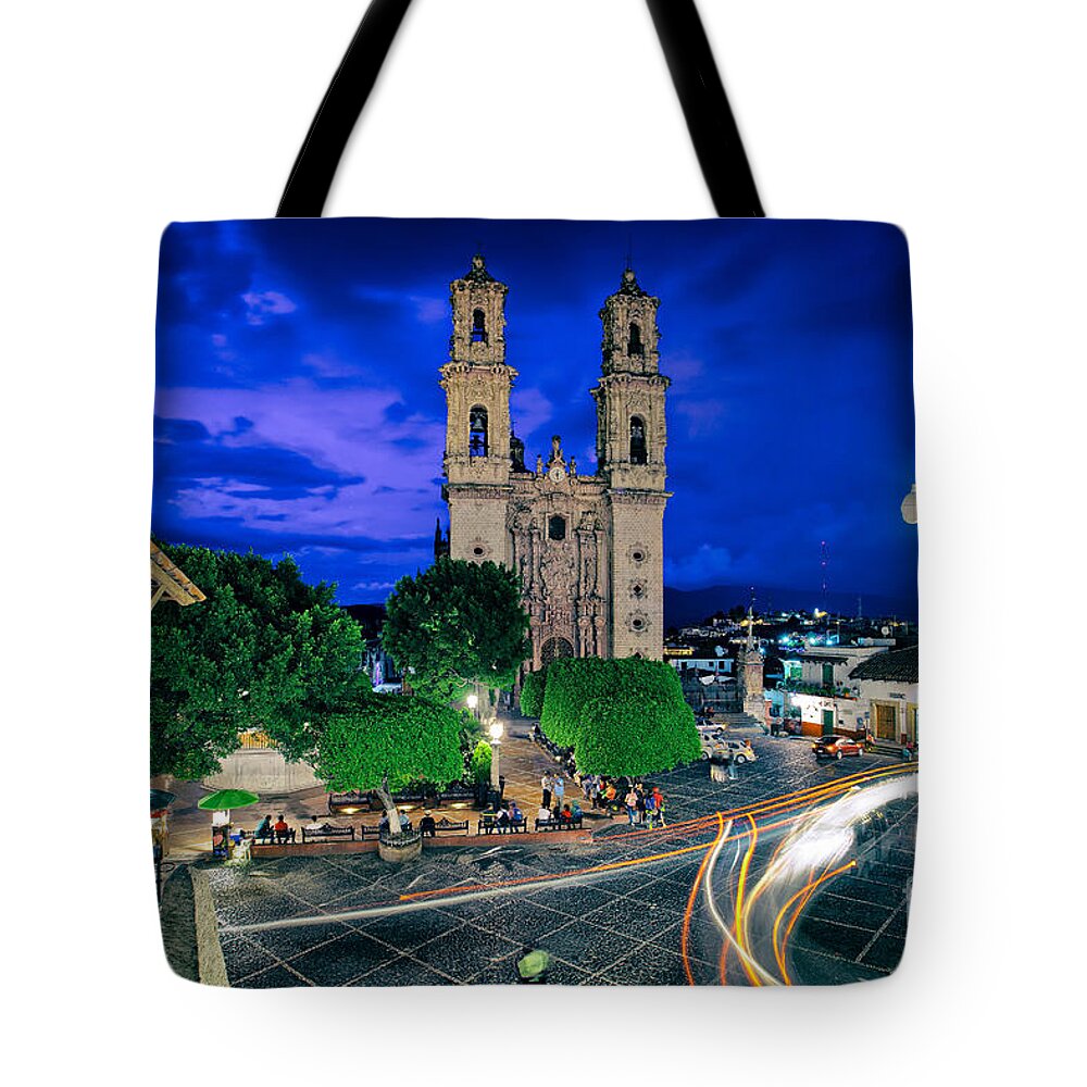 Taxco Tote Bag featuring the photograph Colonial Town of Taxco, Mexico by Sam Antonio