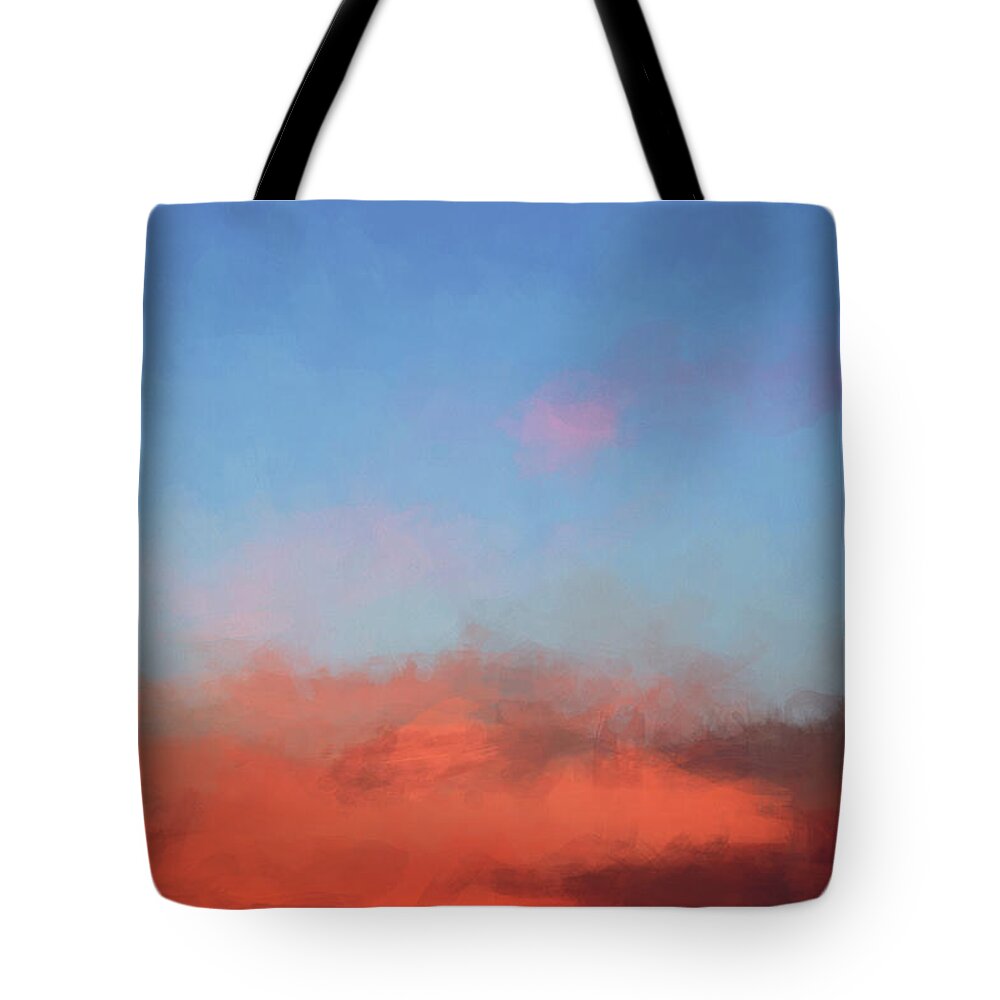 Abstract Tote Bag featuring the photograph Color Abstraction XLVII - Sunset by David Gordon